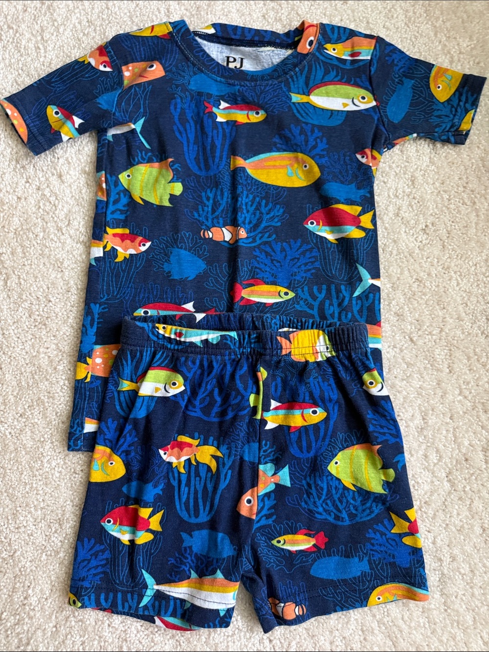 Children’s Place You Fish Kids Fitted Pajama Set 5T